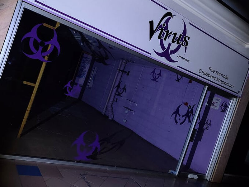 Terror Mall interior at Adrenaline Escape in Wigan